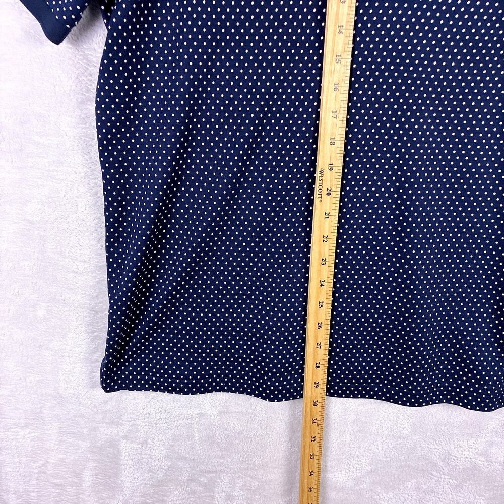 Polo Ralph Lauren Polo Shirt Mens L Navy White Polka Dot Preppy Classic Golf - Picture 4 of 8